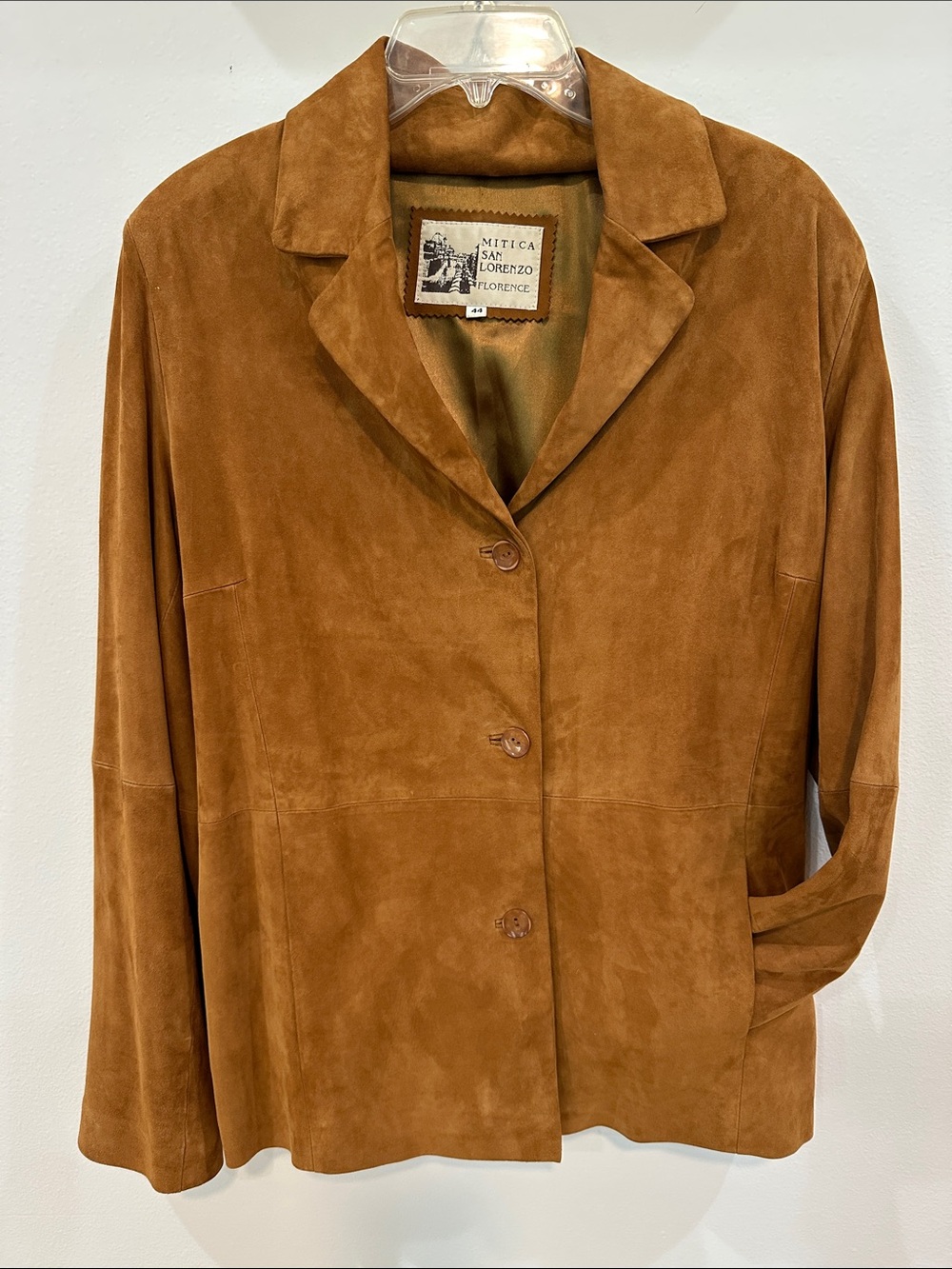 Mitica San Lorenzo Florence Cognac Suede Blazer